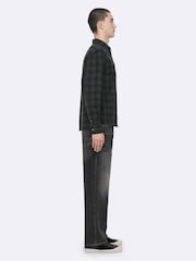 AllSaints Black Bower Long Sleeve Shirt - Image 5 of 8