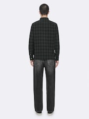 AllSaints Black Bower Long Sleeve Shirt - Image 6 of 8