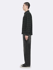 AllSaints Black Bower Long Sleeve Shirt - Image 7 of 8