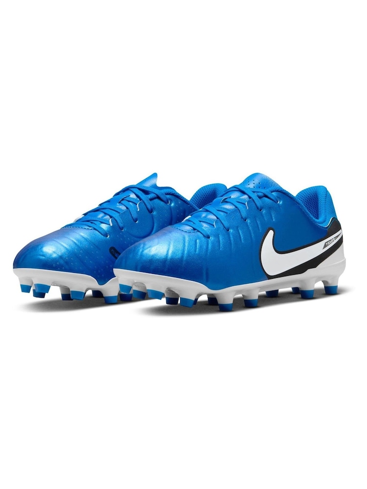 Nike Glacier Blue Kids Tiempo Legend 10 Academy Multi Ground Football Boots - Image 2 of 12