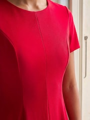 Roman Red Petite Ponte Dress - Image 4 of 4