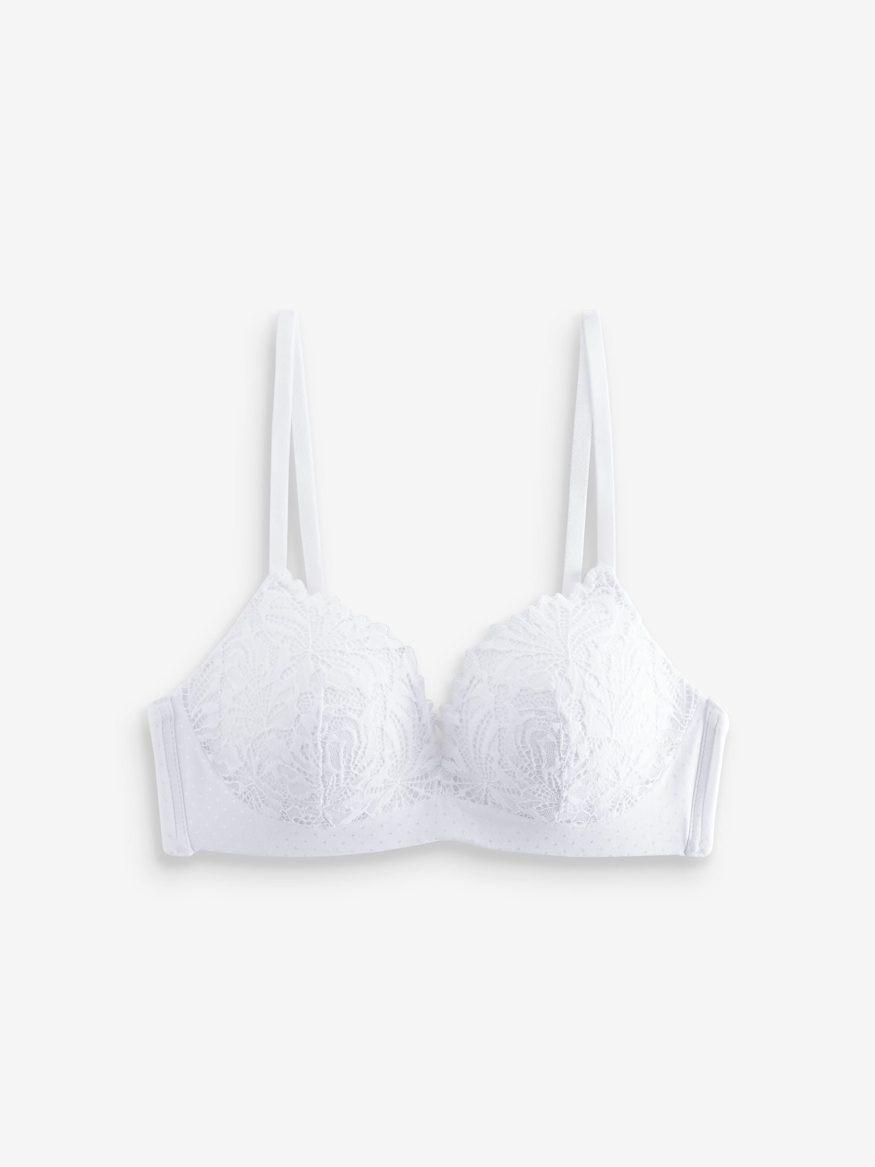 Buy White Padded Non Wire Lace Ultimate Comfort Bra from Next USA