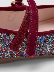 Mango Red Glitter Mary Jane Ballerina Shoes - Image 4 of 4