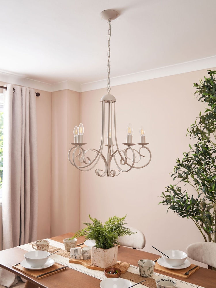 Visconte by BHS Livorno 5 Light Chandelier - Image 2 of 6 Visconte by BHS Livorno 5 Light Chandelier - Image 2 of 6