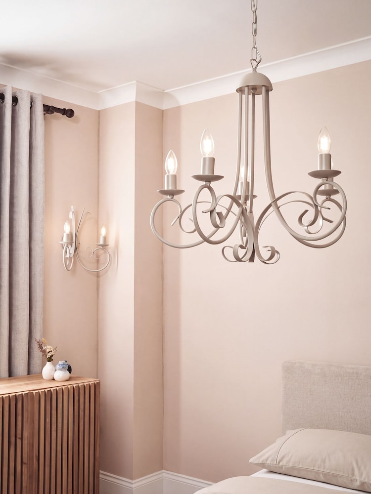 Visconte by BHS Livorno 5 Light Chandelier - Image 6 of 6 Visconte by BHS Livorno 5 Light Chandelier - Image 6 of 6