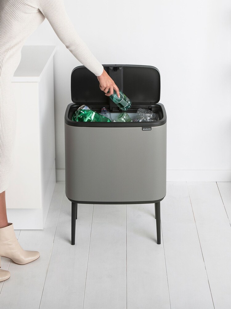 Brabantia Mineral Concrete Grey Bo 36L Touch Bin - Image 2 of 3
