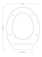 Showerdrape White Seville Soft Close Toilet Seat - Image 3 of 3
