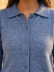 Roman Blue Petite Collar Cardigan - Image 4 of 4