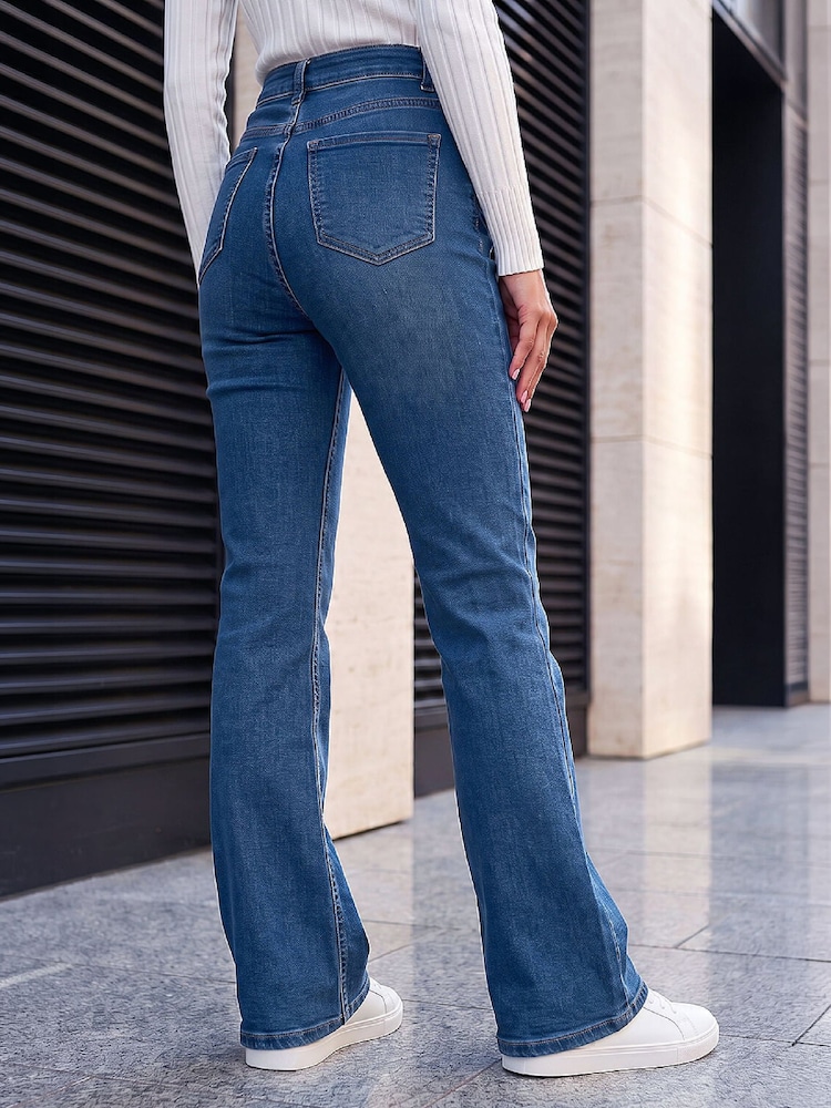 Roman Blue Bootcut Stretch Denim Trousers - Image 2 of 4