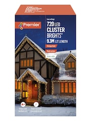 Premier Decorations Ltd Warm White LED Clusters With Timer Christmas Lights - Image 3 of 4
