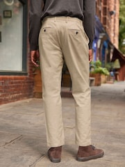 Stone Slim Smart Textured Chino Trousers - Image 4 of 12