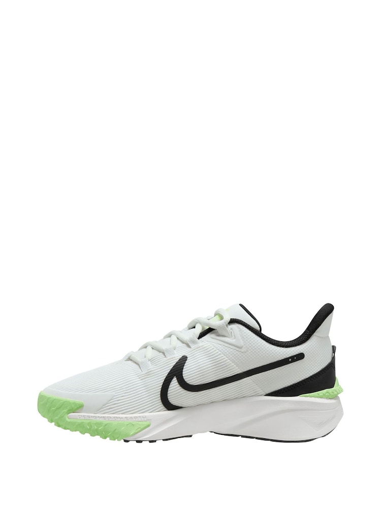 Nike White/Lime Youth Star Runner 4 Trainers - Image 2 of 4