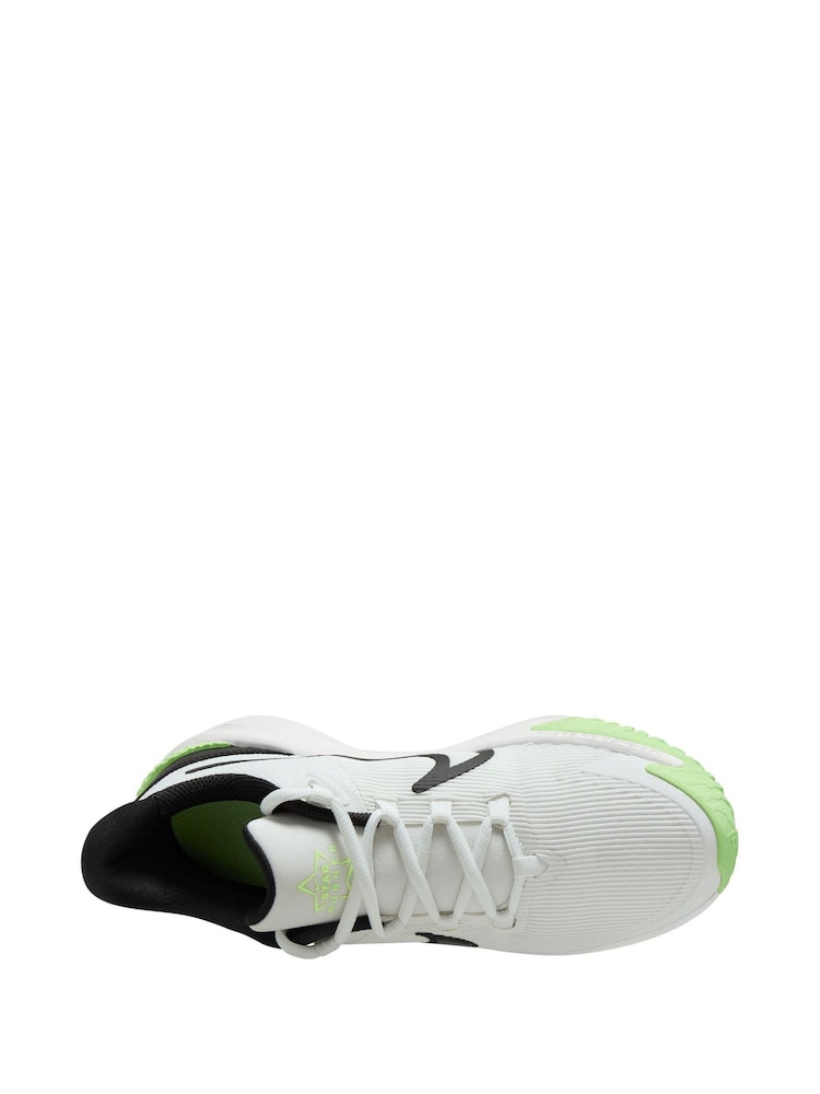Nike White/Lime Youth Star Runner 4 Trainers - Image 3 of 4