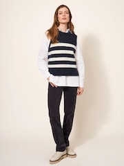 White Stuff Stripe Black Tank - Image 3 of 6