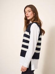 White Stuff Stripe Black Tank - Image 4 of 6