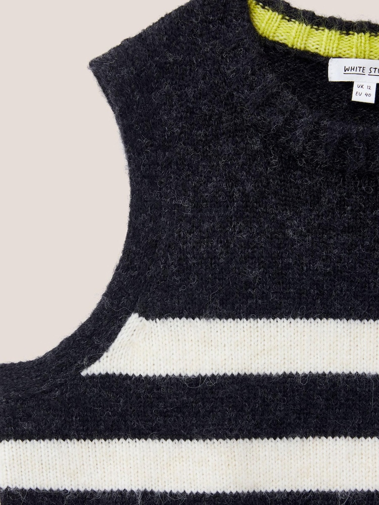 White Stuff Stripe Black Tank - Image 6 of 6