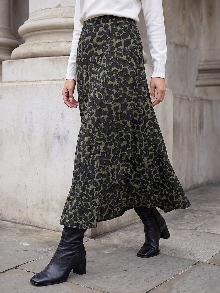 Roman Green Smudge Spot Skirt - Image 1 of 4