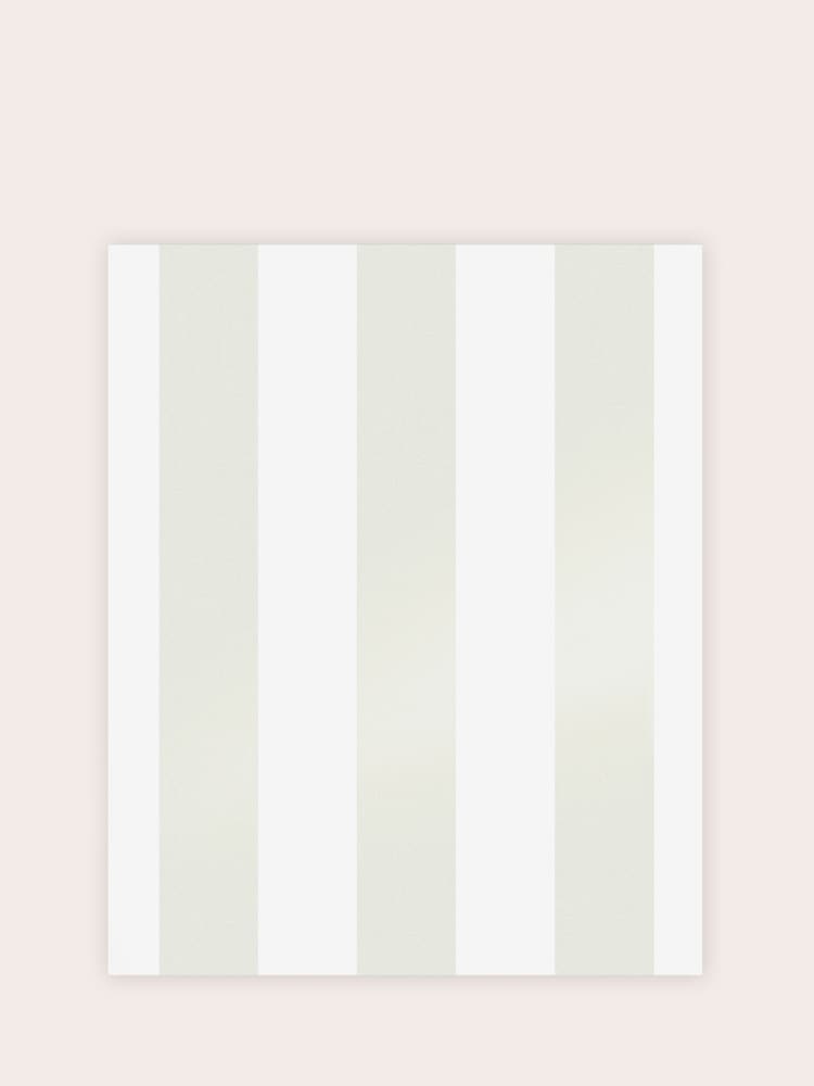 Laura Ashley White Lille Pearlescent Stripe A4 Wallpaper Sample - Image 2 of 2