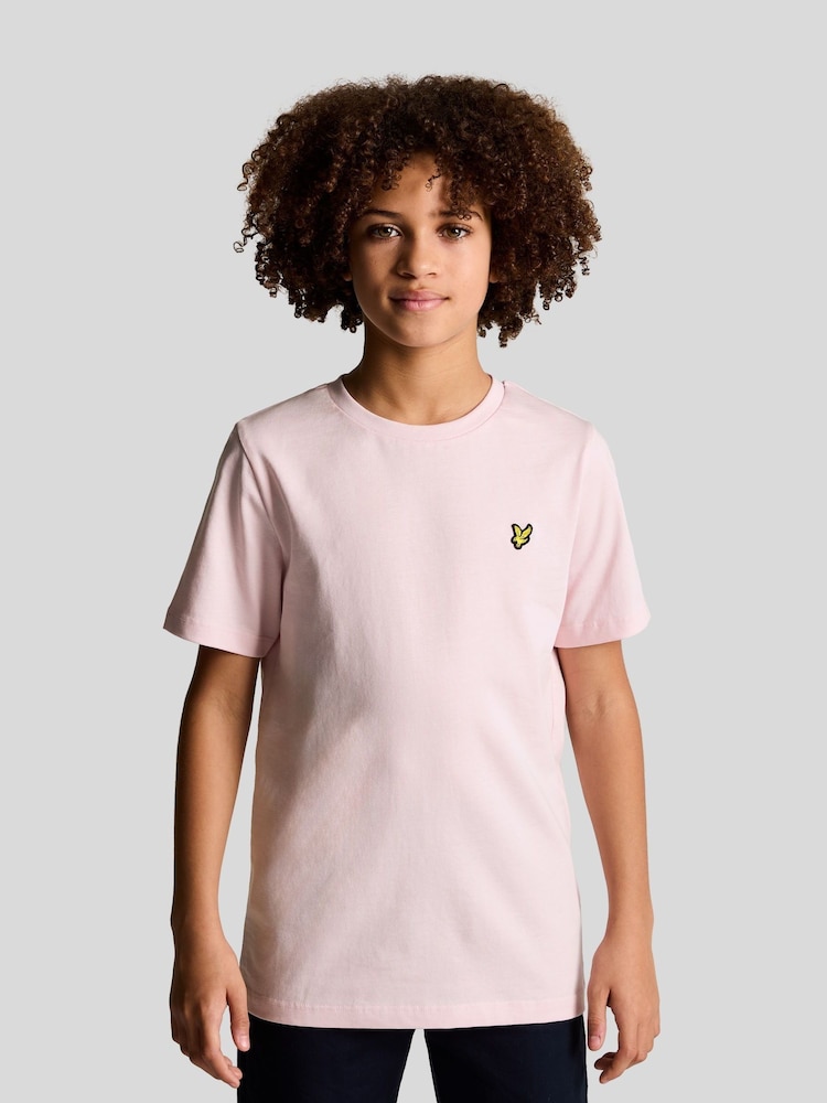 Lyle & Scott Light Pink Boys Essentials Crew Neck T-Shirt - Image 1 of 6
