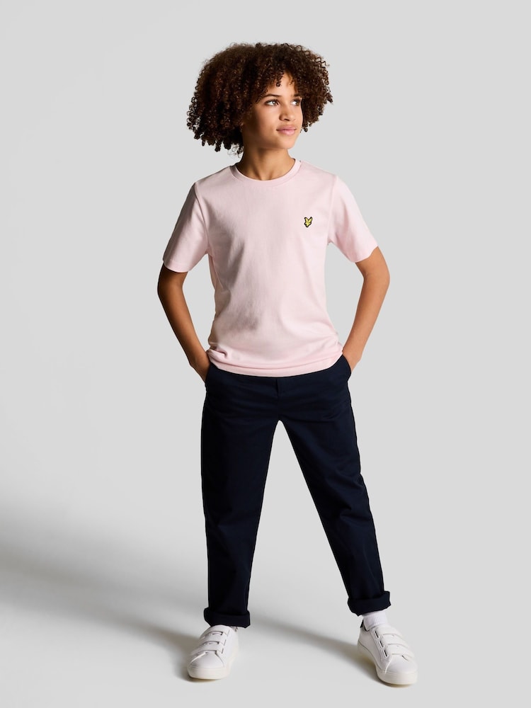 Lyle & Scott Light Pink Boys Essentials Crew Neck T-Shirt - Image 2 of 6