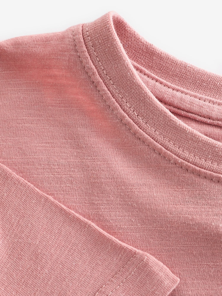 Lyle & Scott Light Pink Boys Essentials Crew Neck T-Shirt - Image 6 of 6
