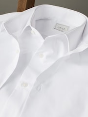 White Slim Fit Easy Care Short Sleeve Smart Shirts 2 Pack - Image 8 of 8