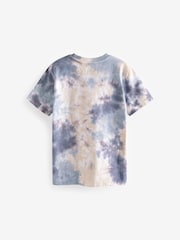 Gris - Coupe décontractée T-shirt à manches tie-dye court  100petit enfant) % coton ( (3-16ans) - Image 2 of 3