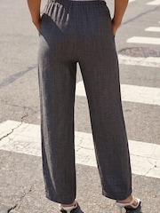 Roman Grey Petite Pull On Woven Trousers - Image 3 of 4