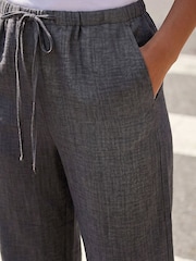 Roman Grey Petite Pull On Woven Trousers - Image 4 of 4