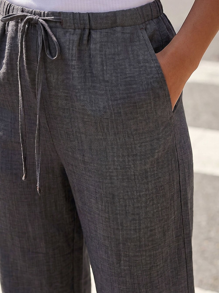 Roman Grey Petite Pull On Woven Trousers - Image 4 of 4 Roman Grey Petite Pull On Woven Trousers - Image 4 of 4