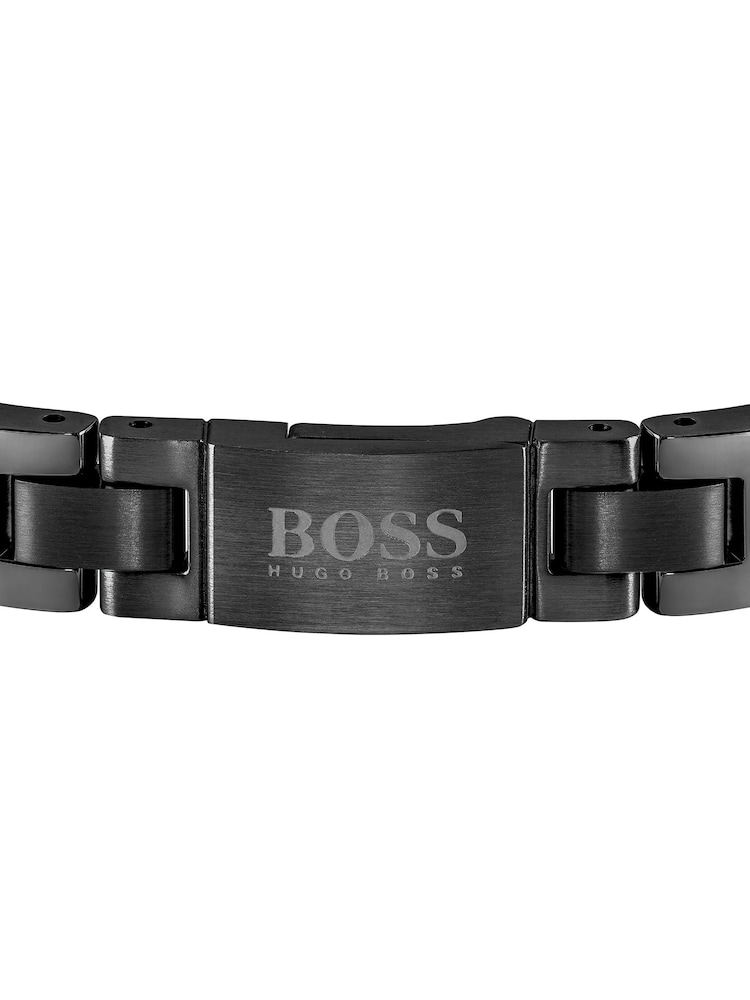 BOSS Black Metal Link Essentials IP Bracelet - Image 2 of 2