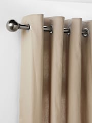 Pewter Grey Ball Finial Extendable Curtain 35mm Pole Kit - Image 3 of 8