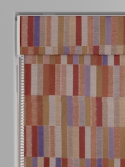 Rust Brown Blocks Made to Measure Roman Blind - Image 3 of 6