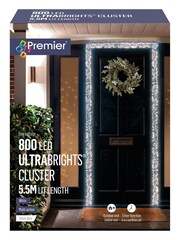Premier Decorations Ltd Bright 5.5m 800 LED Multi Ultrabright Cluster Christmas Line Lights - Image 3 of 4