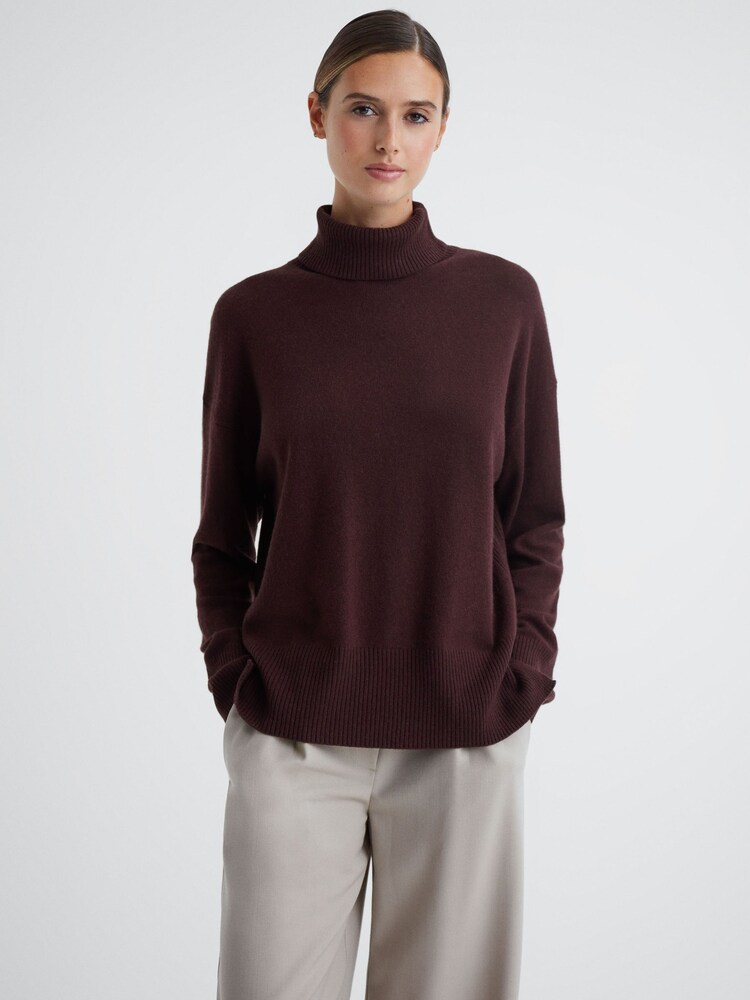 Reiss Berry Alexis Wool Blend Roll Neck Jumper - Image 1 of 5 Reiss Berry Alexis Wool Blend Roll Neck Jumper - Image 1 of 5