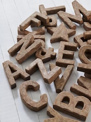 Brown Bronx Wood Effect Alphabet Ornament - Image 1 of 6