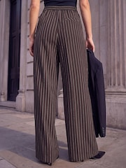 Roman Brown Pinstripe Trousers - Image 3 of 4