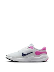 Nike White/Pink Youth Revolution 7 Trainers - Image 2 of 12