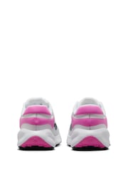 Nike White/Pink Youth Revolution 7 Trainers - Image 6 of 12
