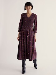 Seasalt Cornwall Purple Sea Sound Dress - Image 1 of 5