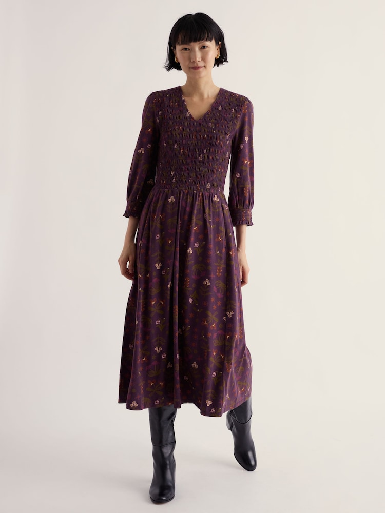 Seasalt Cornwall Purple Sea Sound Dress - Image 1 of 5 Seasalt Cornwall Purple Sea Sound Dress - Image 1 of 5