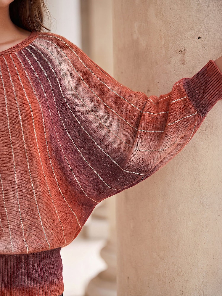Roman Orange Spacedye Sunray Jumper - Image 4 of 4 Roman Orange Spacedye Sunray Jumper - Image 4 of 4