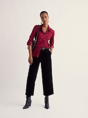 Seasalt Cornwall Red Larissa Cotton Crinkle Shirt - Image 2 of 6