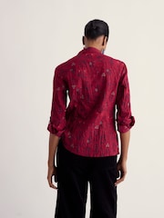 Seasalt Cornwall Red Larissa Cotton Crinkle Shirt - Image 3 of 6