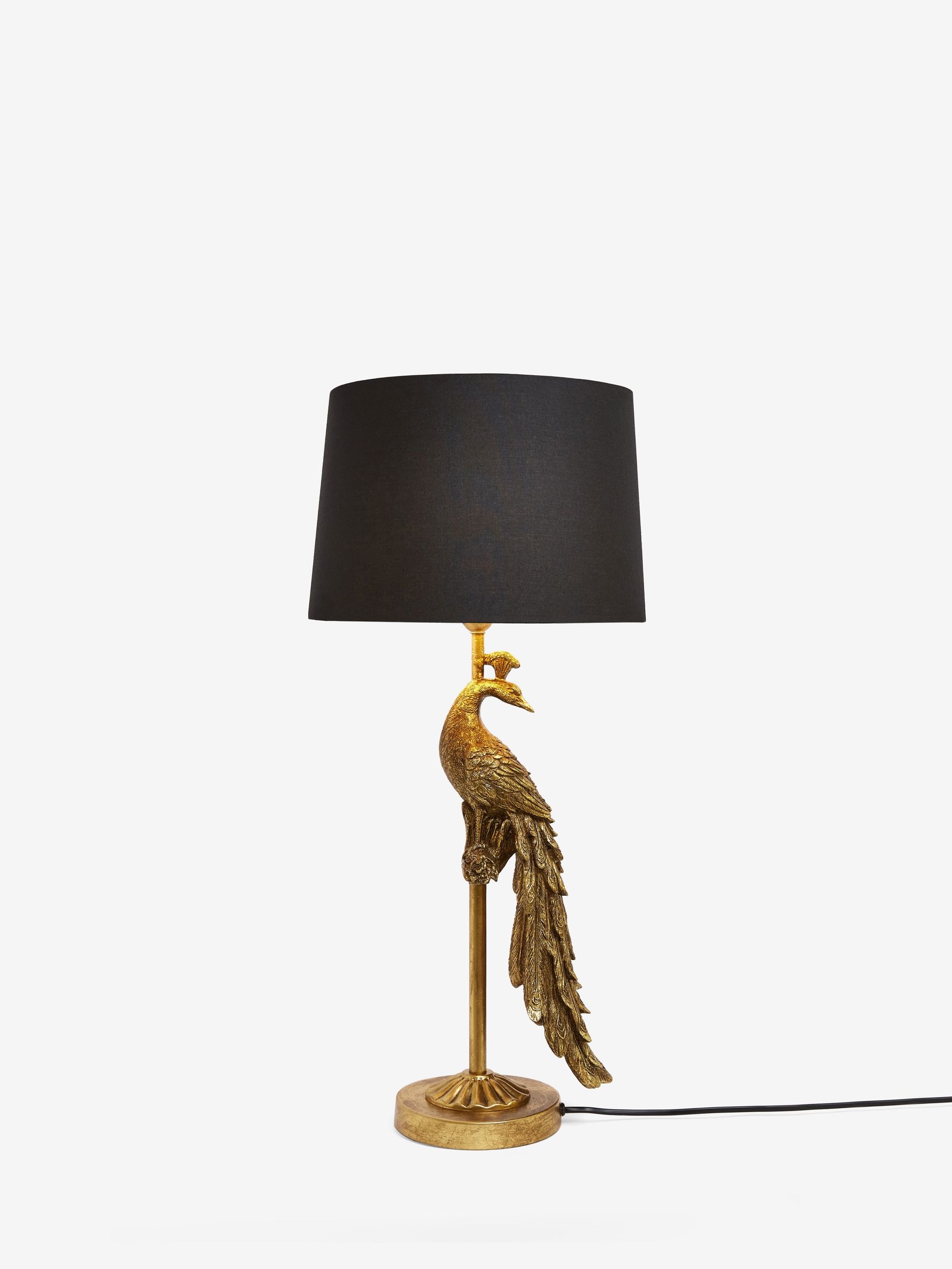 Buy Black Gold Peacock Table Lamp from the Next UK online shop