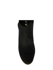 Ravel Black Suede Leather Ankle Boots - Image 4 of 4