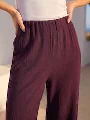 Roman Purple Petite Textured Trousers - Image 4 of 4