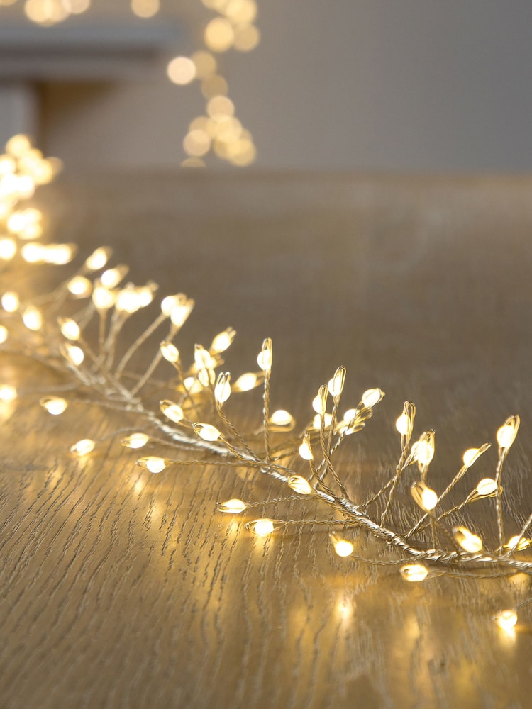 White Ultrabright Cluster Christmas Line Lights - Image 1 of 4 White Ultrabright Cluster Christmas Line Lights - Image 1 of 4