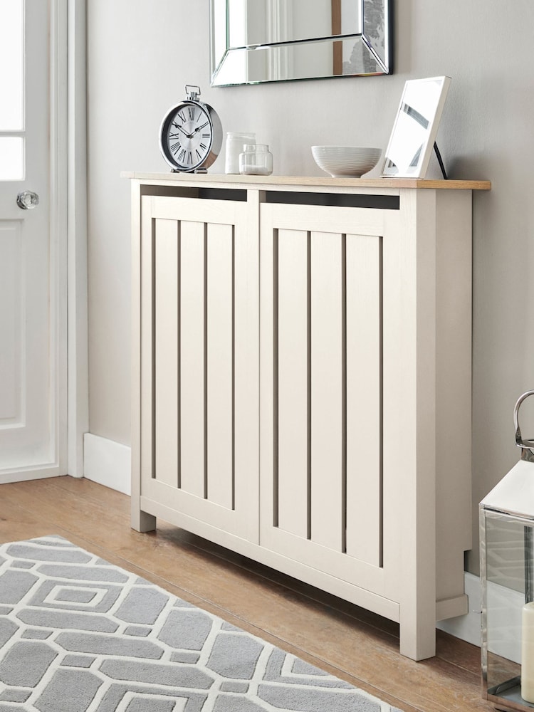 Classic Cream Malvern Oak Effect Radiator Cover - Image 1 of 6
