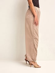 Camel Natural Clean Waist Cargo Parachute Trousers - Image 1 of 1